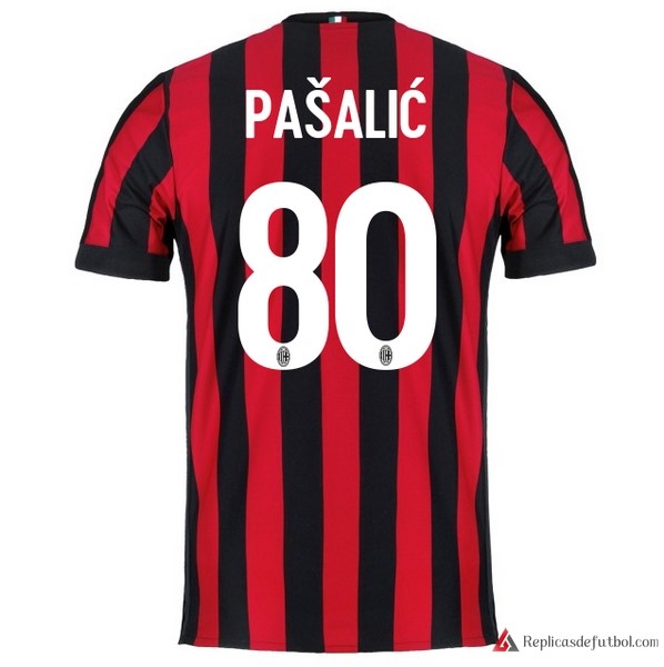 Camiseta Milan Primera equipación Pasalic 2017-2018